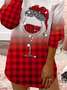 Casual Crew Neck Dress