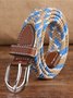 Contrast Color Plain Color Variety Of Options Casual Braided Belt