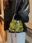 Prom Party Sequins Tassel Chain Bucket Bag