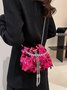Prom Party Sequins Tassel Chain Bucket Bag
