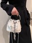 Prom Party Sequins Tassel Chain Bucket Bag