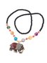 Elephant Rhinestone Beaded Sweater Necklaces