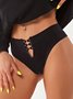 Casual Knitted Plain Panty
