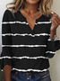 Jersey Regular Fit V Neck Casual T-Shirt