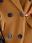 Shawl Collar Casual Coat