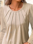 Crew Neck Jersey Casual T-Shirt Plus Size