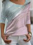 Abstract Casual Jersey T-Shirt