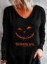 Halloween Casual T-Shirt Plus Size