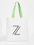 Casual Zolucky Logo Text Letters Printing Shoulder Bag