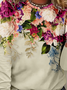 Women's Casual Floral Regular Fit Crew Neck Shirt