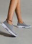 Rhinestone Breathable Mesh Fabric Slip On Sneakers