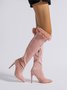 Fashion Furry Stiletto Heel Over the Knee Boots
