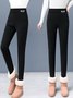 Tight Casual Plain Legging