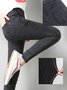 Plain Casual Denim Jeans