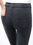 Plain Casual Loose H-Line Straight Pants With Pockets
