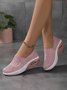 Breathable Air Cushion Platform Slip On Flyknit Sneakers