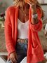 Plus size Loose Casual Others Cardigan