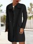 Plain Loose Casual Others Coat