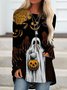 Halloween Casual Crew Neck T-Shirt