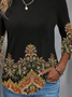 Plus size Casual Loose Others T-Shirt