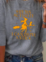 Plus Size Casual Loose Crew Neck T-Shirt