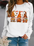 Casual Loose Crew Neck Halloween Sweatshirt