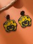 Halloween Spider Web Butterfly Dangle Earrings