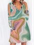 Casual Abstract Loose Dress