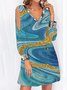 Casual Abstract Loose Dress