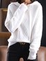 Casual Hoodie Loose Yarn/Wool Yarn Sweater