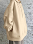 Hoodie Plain Casual Hoodie