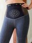 Tight Casual Plain Legging