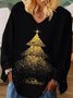 Crew Neck Casual Christmas Loose T-Shirt