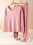 Loose Knitted Casual Two-Piece Set
