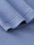 Asymmetrical V Neck Design Plain Casual Daily Regular Fit Knitted Long Sleeve H-Line T-Shirt
