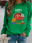 Halloween Crew Neck Casual Sweatshirt