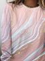 Plus Size Abstract Casual T-Shirt
