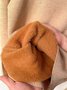 Plain Casual Turtleneck Warm Plush Sweater