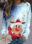 Crew Neck Casual Sweatshirt
