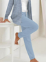 Striped Hoodie Jersey Casual Two-Piece Set Coat With Pants
