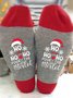 Christmas Cartoon Letters Unisex Mid-calf Socks