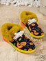 Winter Halloween Casual Canvas Cotton-Padded Boots