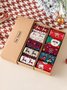 Christmas Snowman Elk Mid-calf Socks in Box