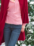Casual Yarn/Wool Yarn Cardigan