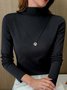 Jersey Plain Casual Regular Fit T-Shirt