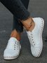 Casual Rivet Moccasin Lace-Up Canvas Shoes