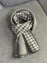 Casual Houndstooth Warmth Knitted Scarf