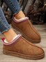 Casual Ethnic Embroidery Warm Plush Lined Mules