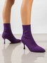 Women Minimalist High-Elastic Stiletto Heel Sock Boots