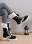 Casual Outdoor Furry Lined Lace-Up Classic Snow Boots